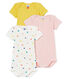 Trio body manica corta bebè bambina