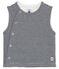 Gilet in costina da neonato blu SMOKING/bianco MARSHMALLOW