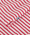 Pigiama corto donna in cotone a righe rosso MARSHMALLOW/ SPI