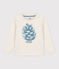 T-shirt bambino a maniche lunghe in cotone beige MONTELIMAR CHINE