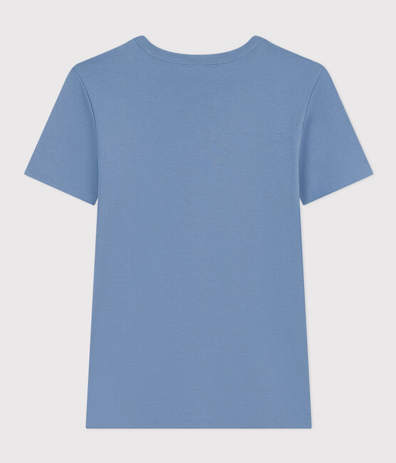 T-shirt L'ICONIQUE girocollo in cotone Donna blu BEACH