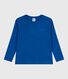 T-shirt a maniche lunghe in cotone tinta unita bambino