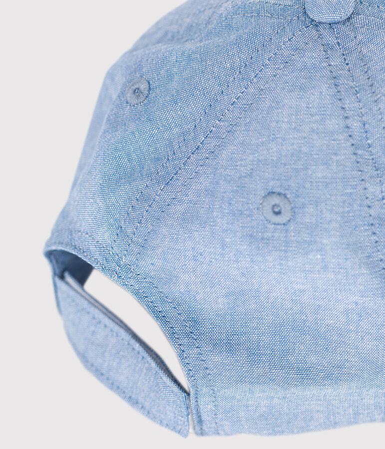 Berretto Petit Bateau in denim chiaro bambino blu