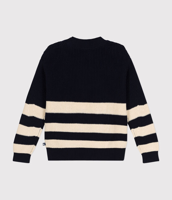 Maglione in cotone donna blu SMOKING/ AVALANCHE