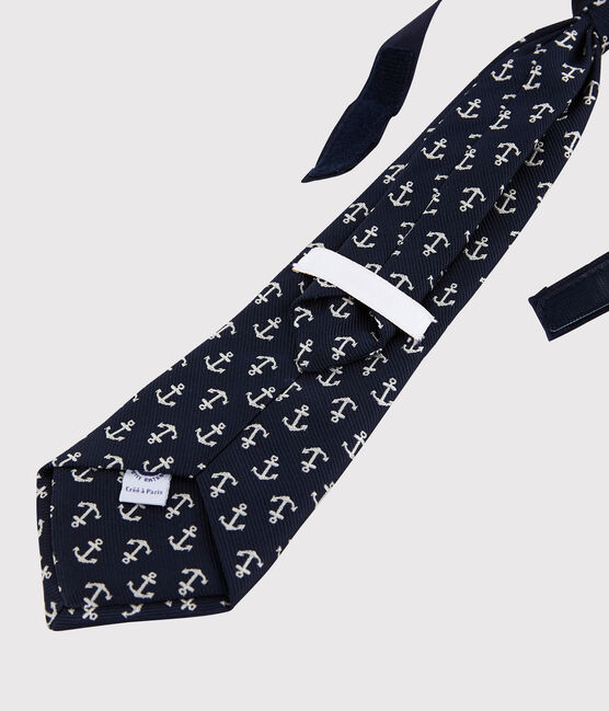 Cravatta bambino blu SMOKING/bianco MARSHMALLOW