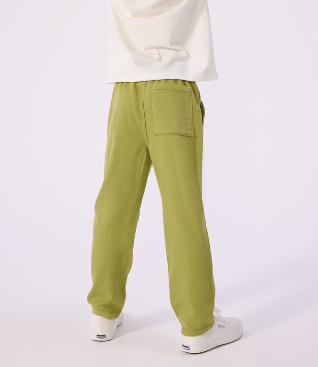 Pantaloni in cotone bambino verde