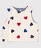 Gilet smanicato reversibile bebè a costine bianco AVALANCHE/ MULTICO