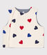 Gilet smanicato reversibile bebè a costine