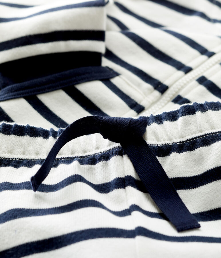 Set due pezzi righe alla marinara bio beb&egrave; bianco/blu