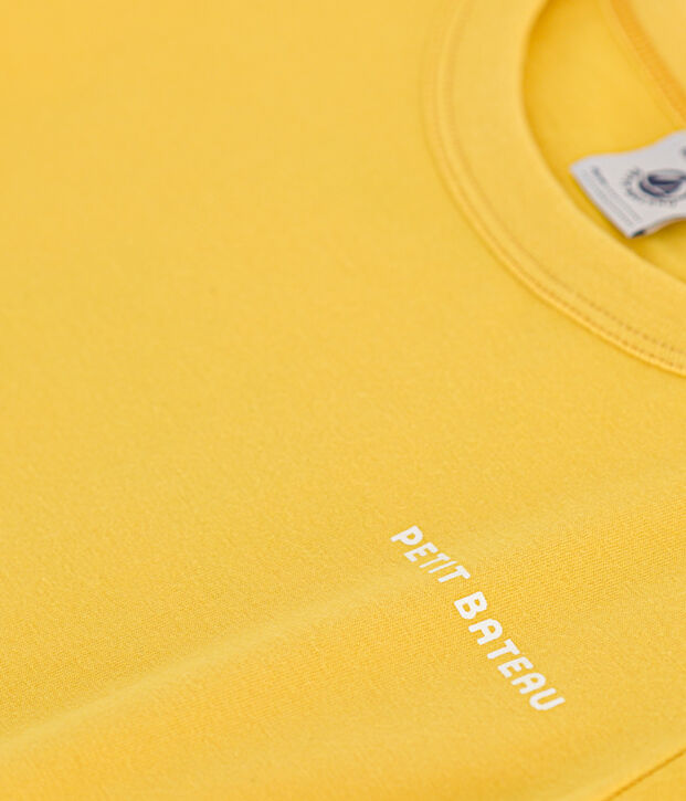 T-shirt stampata in jersey leggero bambino giallo