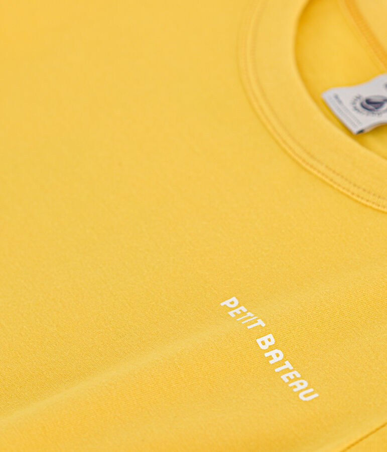 T-shirt stampata in jersey leggero bambino giallo