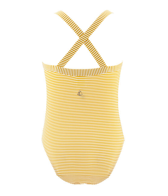 Costume intero bambina giallo BAMBOO/bianco MARSHMALLOW