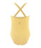 Costume intero bambina giallo BAMBOO/bianco MARSHMALLOW