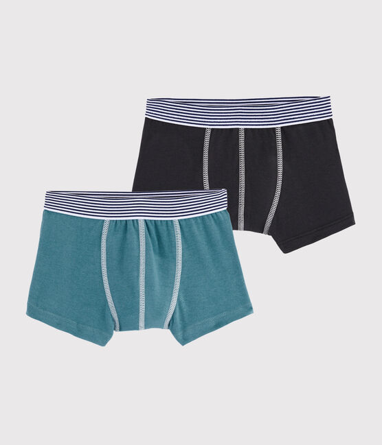 Confezione da 2 boxer tinta unita bambino variante 1
