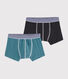 Confezione da 2 boxer tinta unita bambino