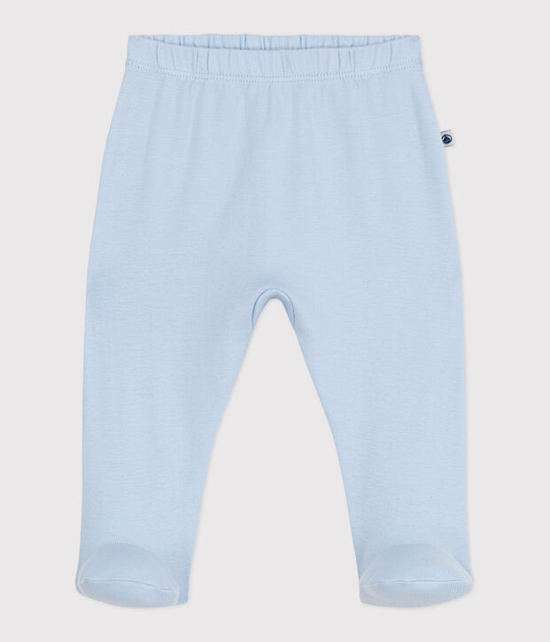 Pantaloni con piedini in cotone tinta unita nascita TOUDOU