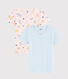 Confezione da 2 t-shirt manica corta animali yoga bambina