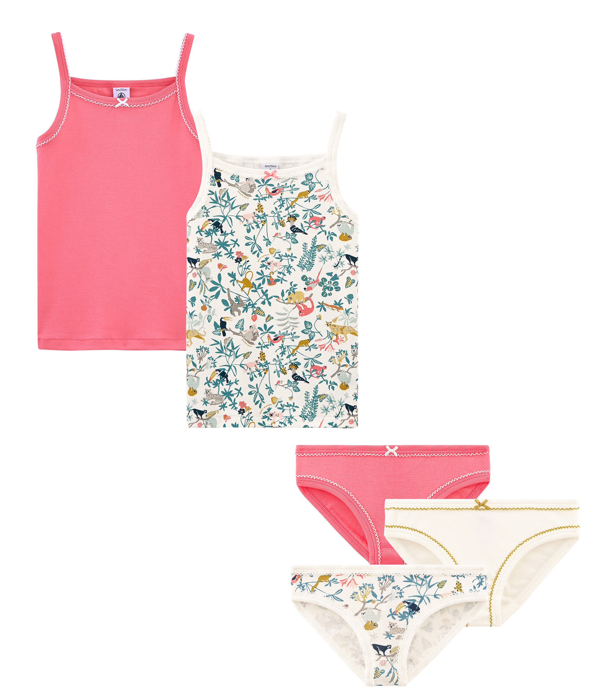 Lotto intimo da ragazza variante 1 | Petit Bateau