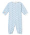 Combisac stampato per bebé maschio in tubique blu FRAICHEUR/bianco MULTICO