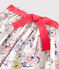 Gonna in popeline bambina bianco MARSHMALLOW/bianco MULTICO