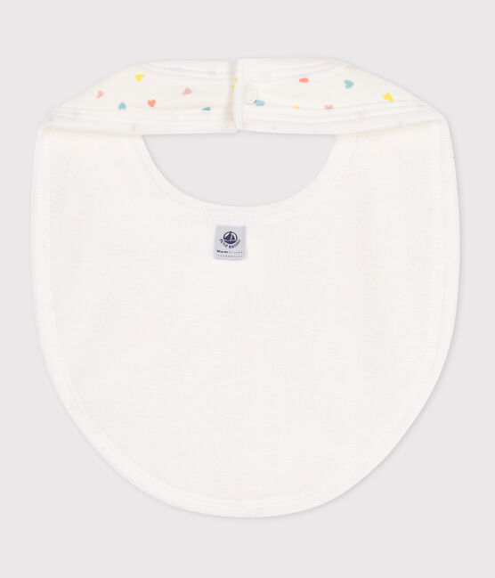 Bavaglino nascita in cotone con stampa blu MARSHMALLOW/ AQUATIC