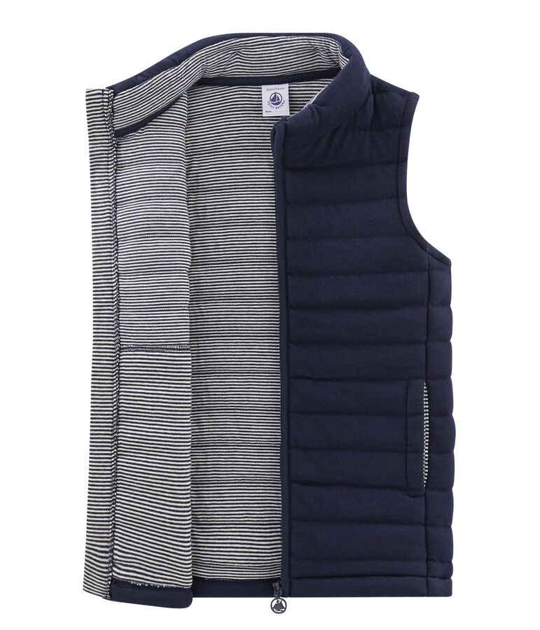 Giubbotto senza maniche bambino unisex blu