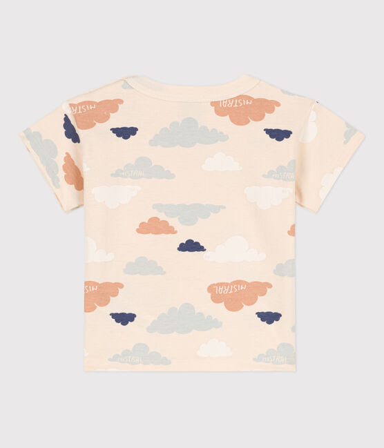 T-shirt a maniche corte bebè in jersey fantasia bianco AVALANCHE/ MULTICO