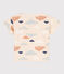 T-shirt a maniche corte bebè in jersey fantasia bianco AVALANCHE/ MULTICO