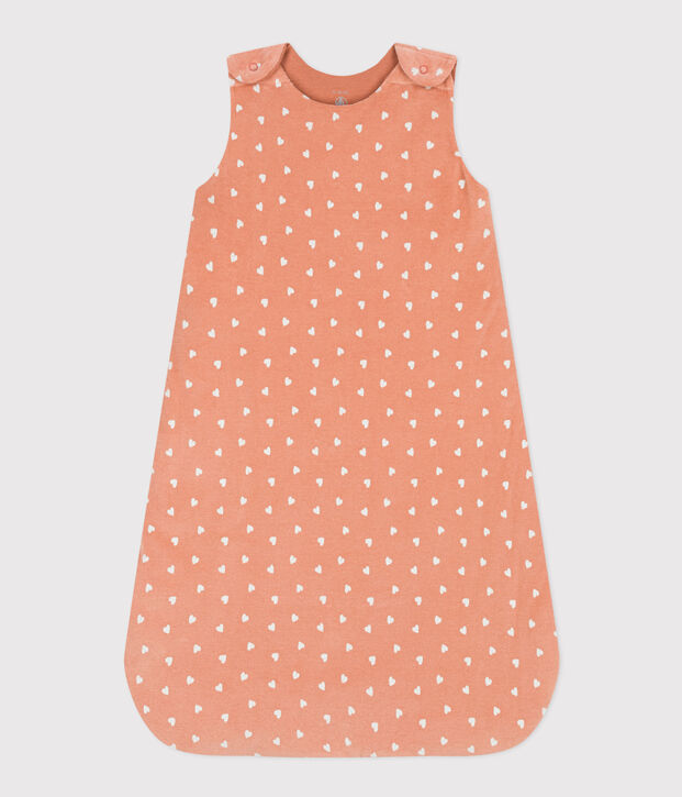 Sacco nanna in velluto TOG 2 rosa/bianco