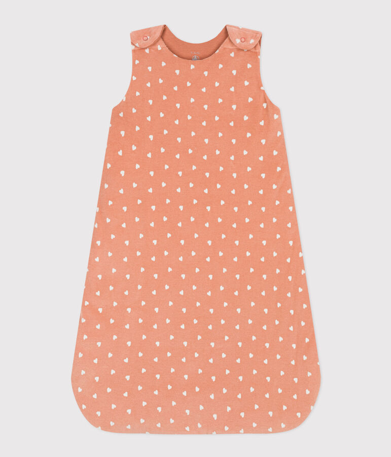 Sacco nanna in velluto TOG 2 rosa/bianco