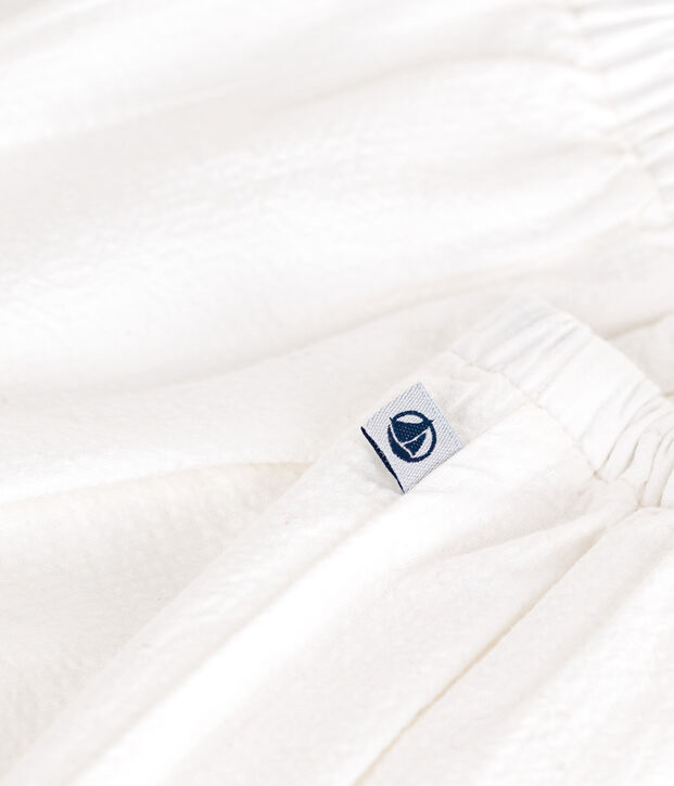 Pantaloncini da neonato in seersucker bianco