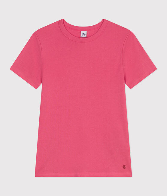 T-shirt L'Iconique in cotone tinta unita donna rosa PEONIA