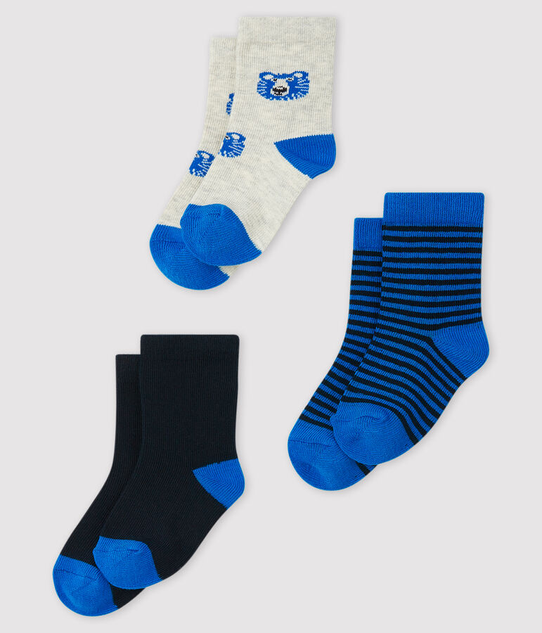 Confezione da 3 paia di calzini beb&egrave; multicolore