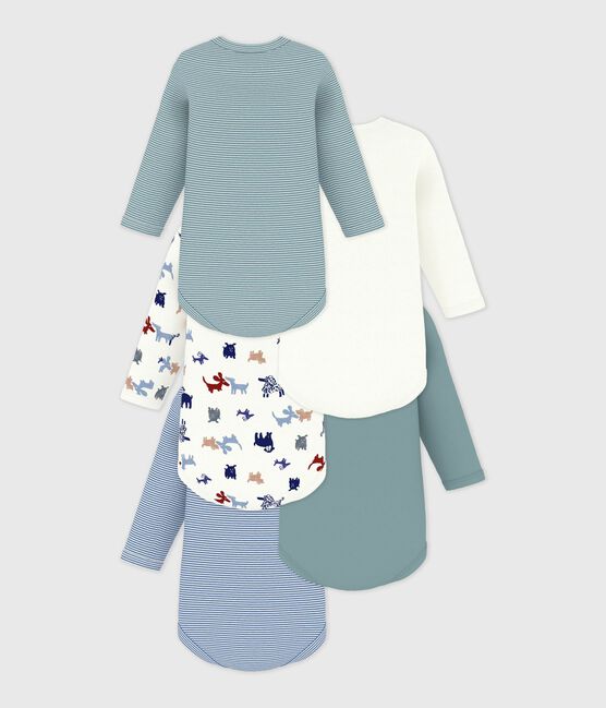 Set di body a maniche lunghe in cotone con stampa neonato variante 1