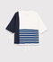 Marinara Donna Christoph Rumpf x Petit Bateau bianco MARSHMALLOW/blu SMOKING