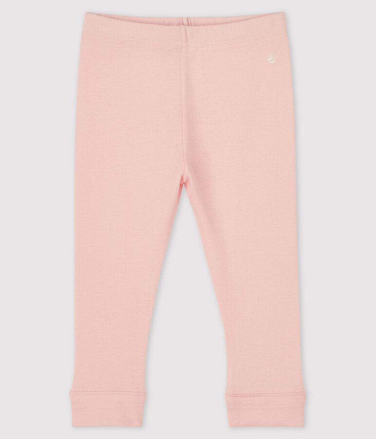 Leggins per beb&egrave; in cotone rosa