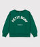 Felpa in molleton bambino unisex verde EVERGREEN