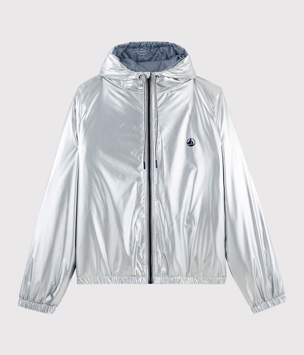 Calda giacca a vento riciclata donna/uomo grigio