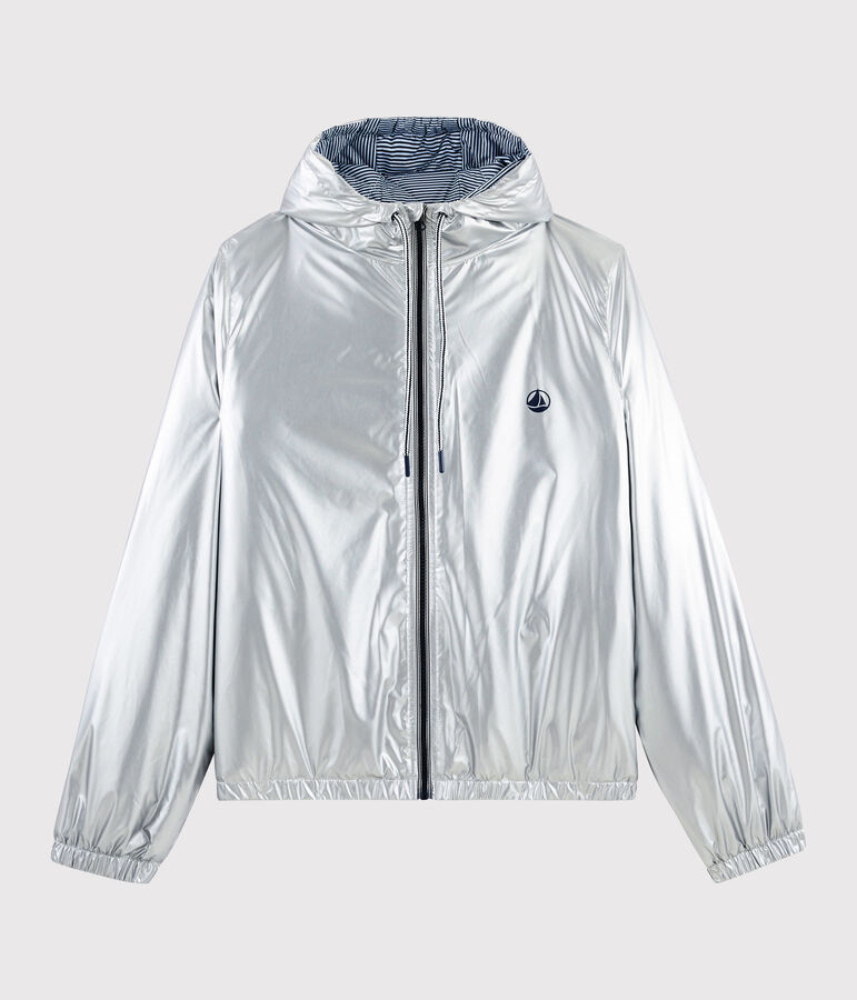 Calda giacca a vento riciclata donna/uomo grigio