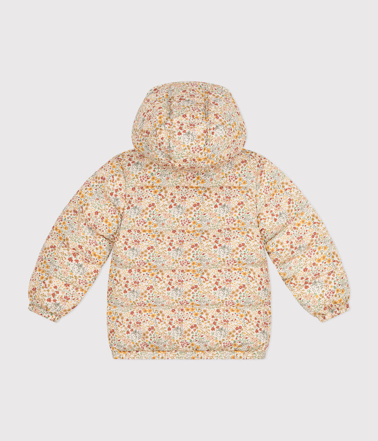 Piumino bambino unisex ecru/multicolore