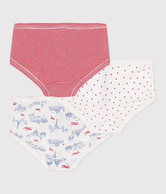 Set di 3 slip a vita alta in cotone con stampa Parigi bambino variante 1