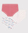 Set di 3 slip a vita alta in cotone con stampa Parigi bambino variante 1