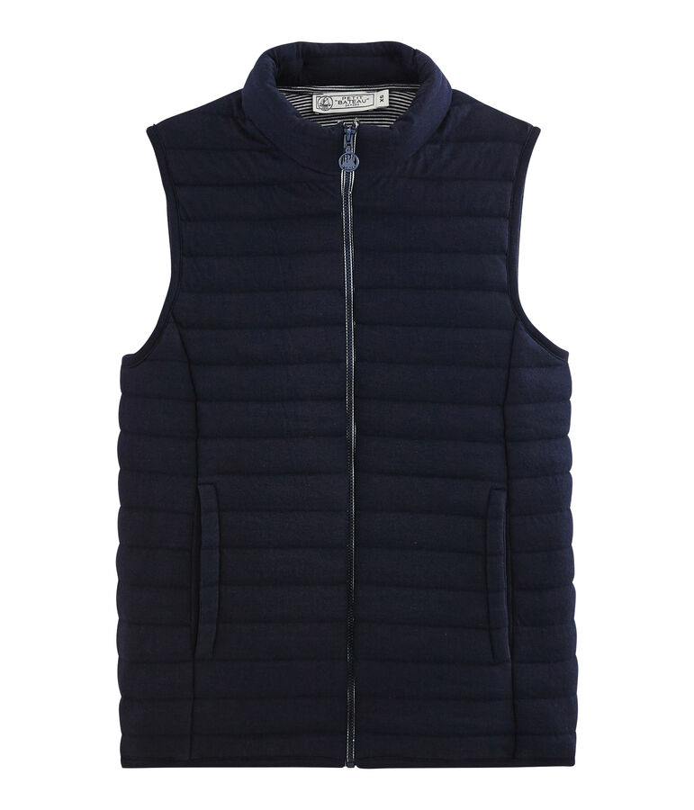 Piumino senza maniche in tubique donna blu