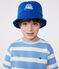 Cappellino alla pescatora in cotone tinta unita bambino blu SURF