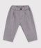 Pantaloni in flanella tinta unita neonato grigio