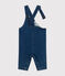 Salopette lunga in denim per bebè blu BLEU DELAVE