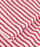 Pigiama corto in cotone a righe bambino rosso MARSHMALLOW/ SPI