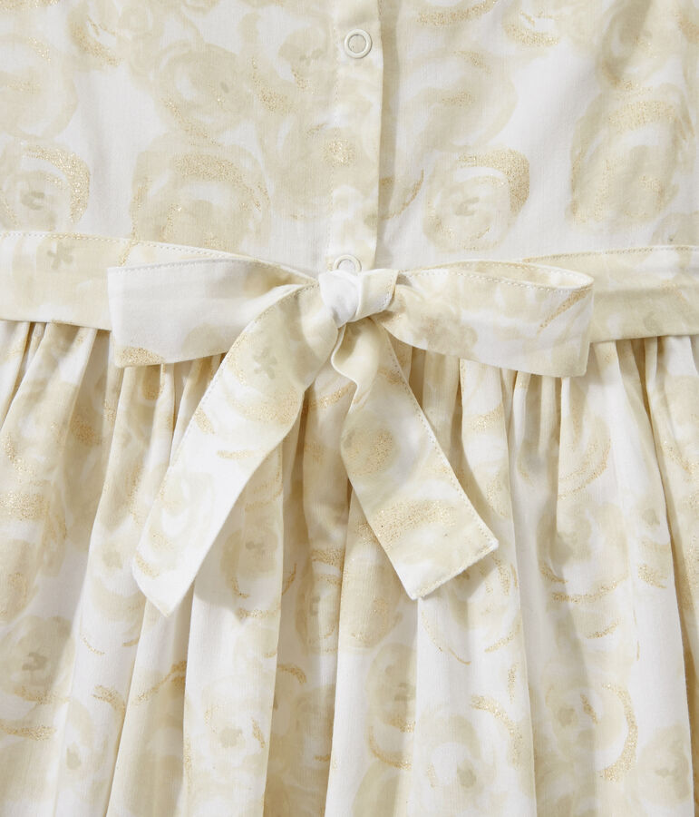 Abito bambina senza maniche stampato bianco MARSHMALLOW/bianco MULTICO