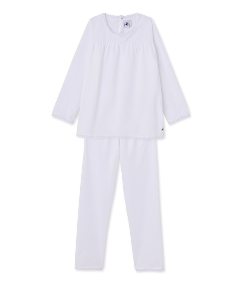 Pyjama fille &agrave; pois bianco ECUME