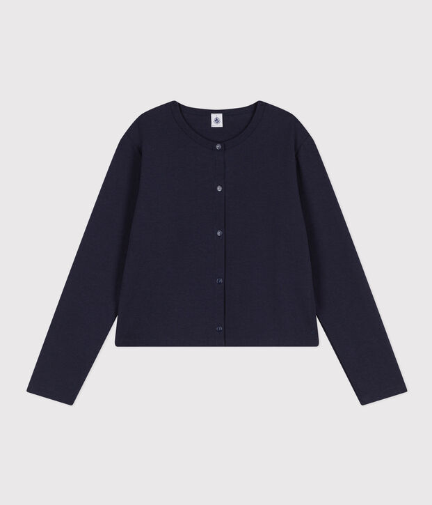 Cardigan con bottoni automatici in cotone Donna SMOKING